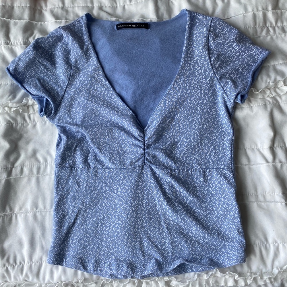 Blue flower top